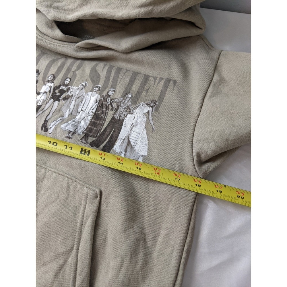 Taylor Swift The Tortured Poets Department Eras Beige Hoodie XS TTPD Merch - Picture 5 of 9